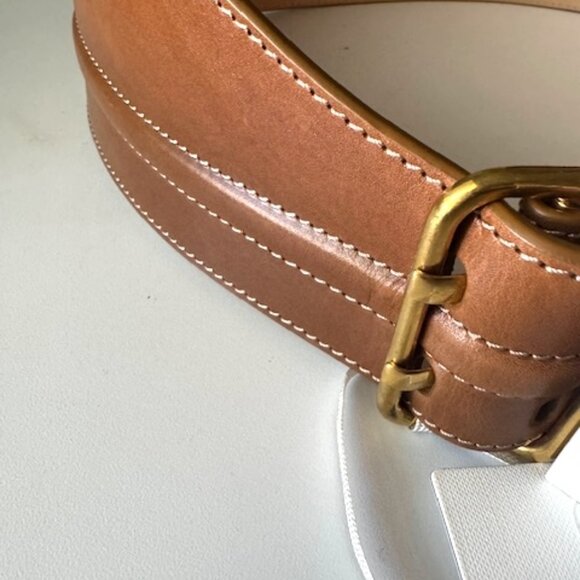 Agnona Double Prong Buckle Corset Belt In Caramel main image 12